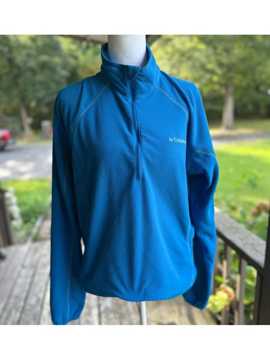 Columbia Jackets & Blazers - Columbia Teal Blue Half-Zip Performance Pullover Size Medium